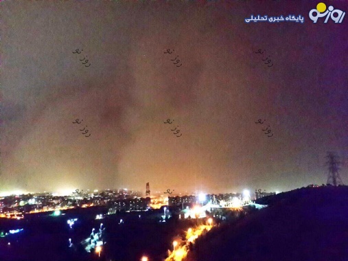 تصاویر جالب از ورود طوفان خاک به تهران