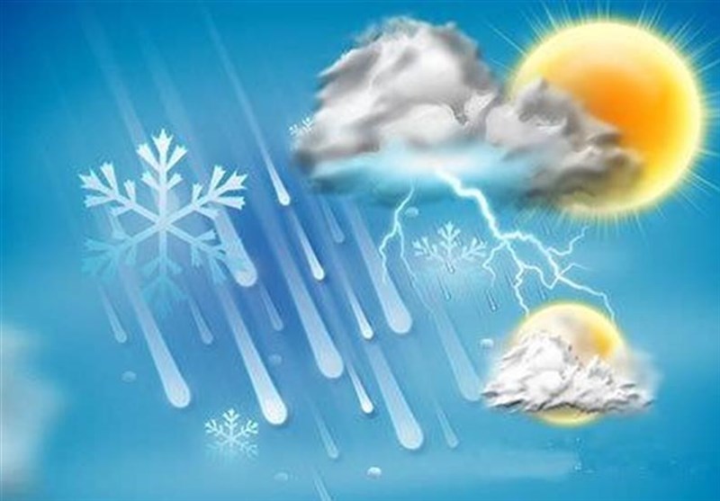 بارش باران در 5 استان کشور