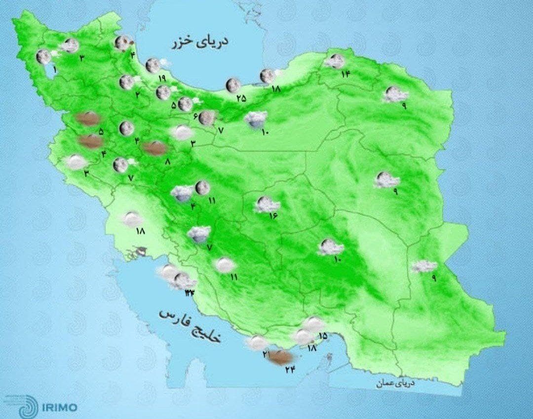 وضعیت آب و هوا، امروز ۳۰ آذر ۱۴۰۰ / بارش برف و باران در تهران ادامه دارد