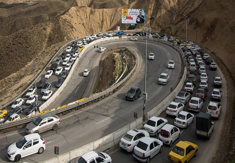 جاده چالوس یکطرفه شد