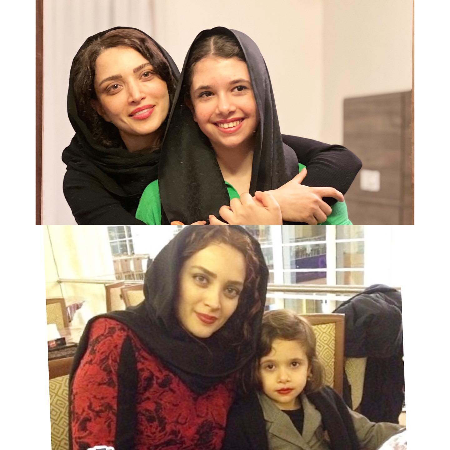 بهنوش طباطبایی با دختر همسر جدیدش؟ بهنوش طباطبایی با دختر همسر جدیدش؟