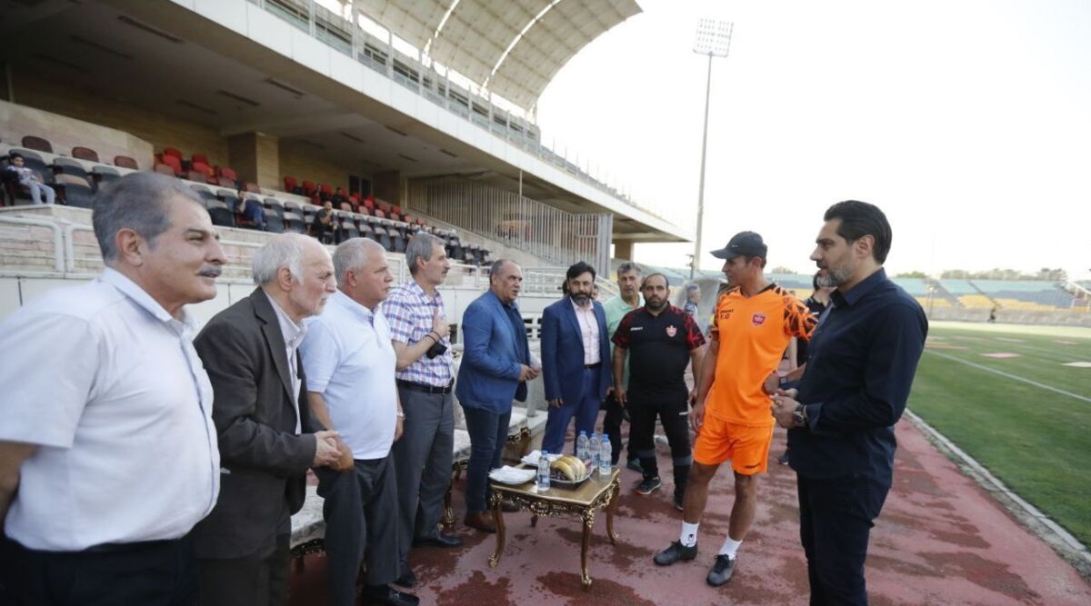 ذوق زدگی علی پروین با دیدن تمرین پرسپولیس