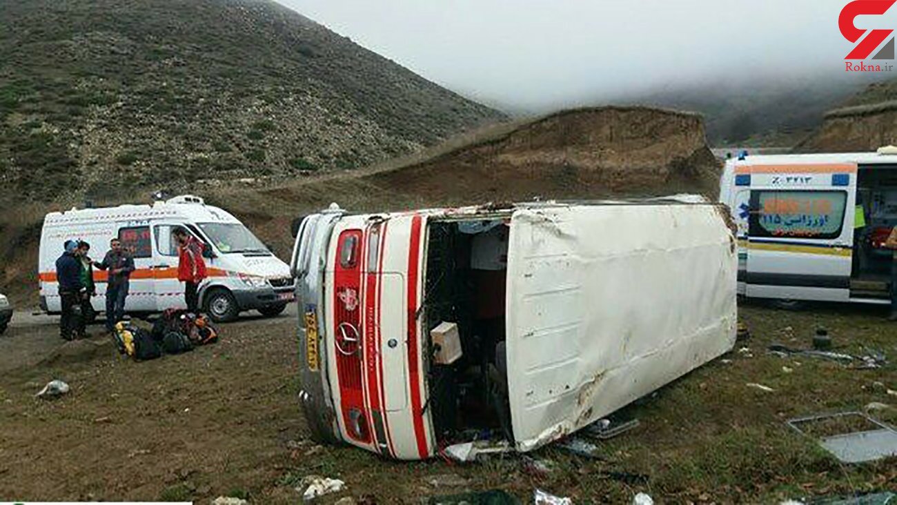 واژگونی خونین مینی بوس دانش آموزان در دلفان + وضعیت دانش آموزان