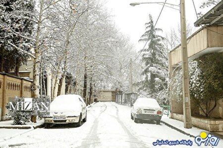 بارش برف در شمال تهران/عکس