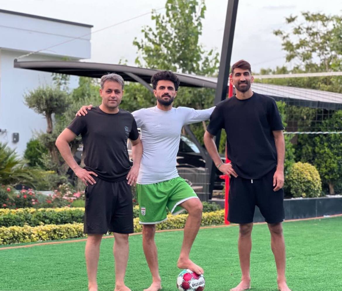 تمرین مشترک بیرانوند با وکیل جنجالی!