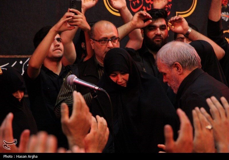 تصاویری از جمیله علمالهدی در حسینیه اعظم زنجان