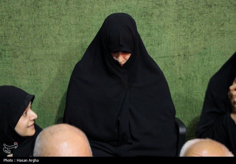 تصاویری از جمیله علمالهدی در حسینیه اعظم زنجان