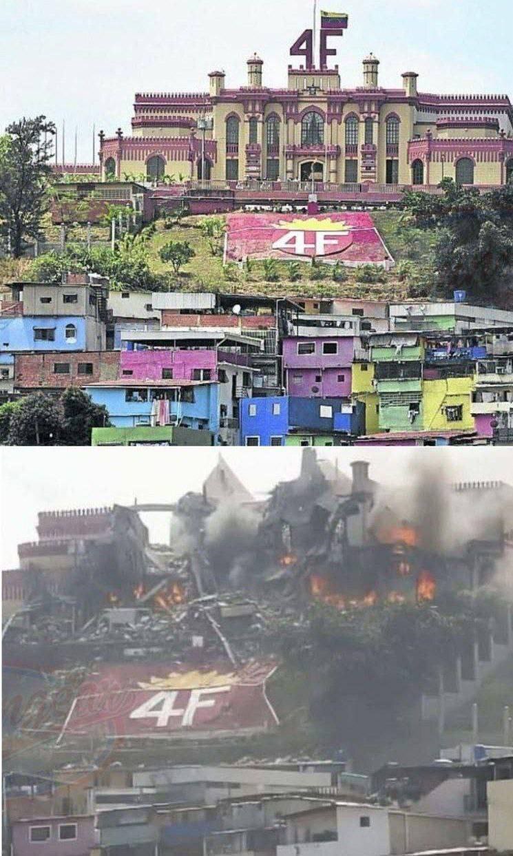 مقبره هوگوچاوز قبل وبعد از حمله آمریکابه ونزوئلا