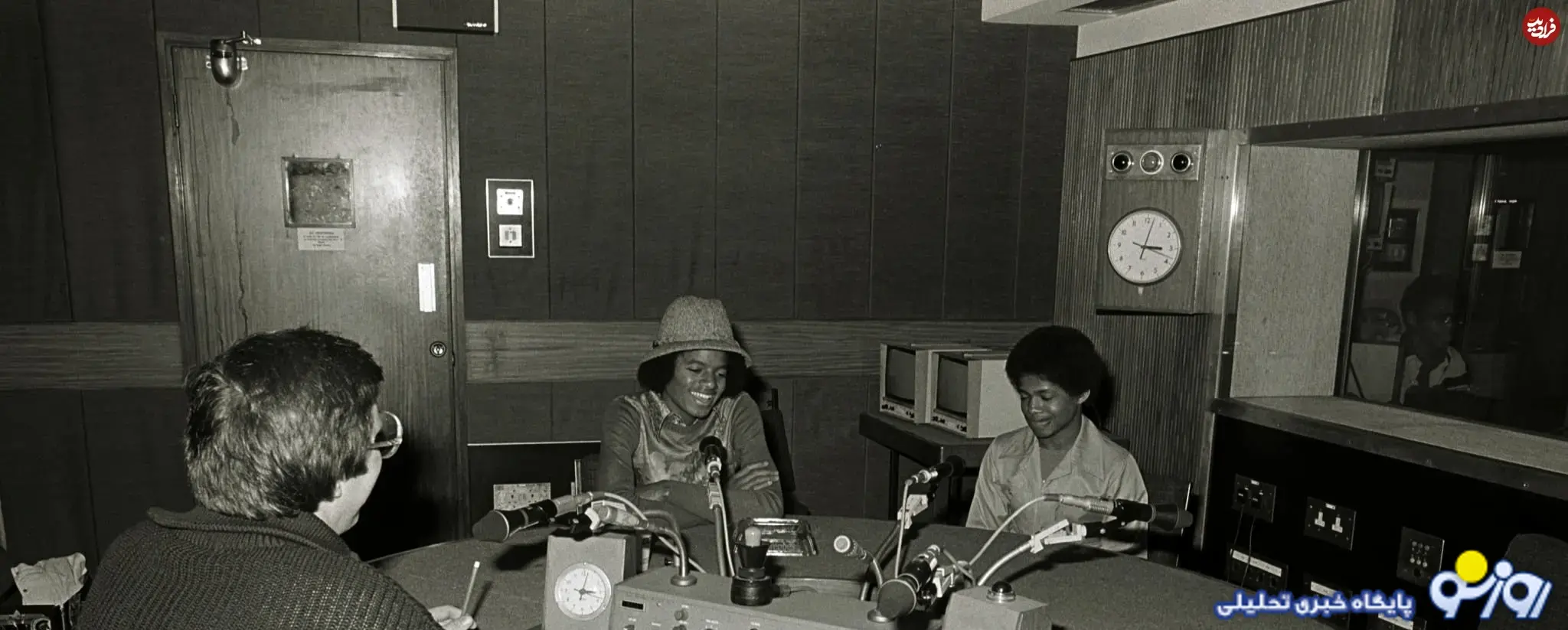 مایکل جکسون در رادیو بیبیسی در لندن مایکل جکسون در رادیو بیبیسی در لندن