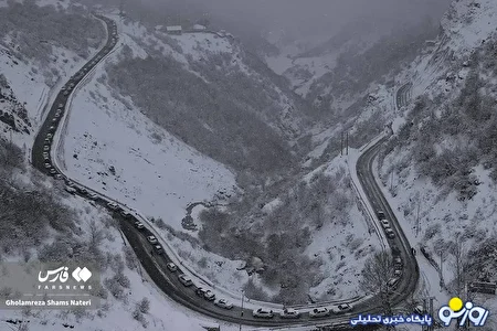 تصاویر کندوان زیبا محصور در برف