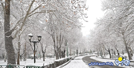 برف زیبا در تهران