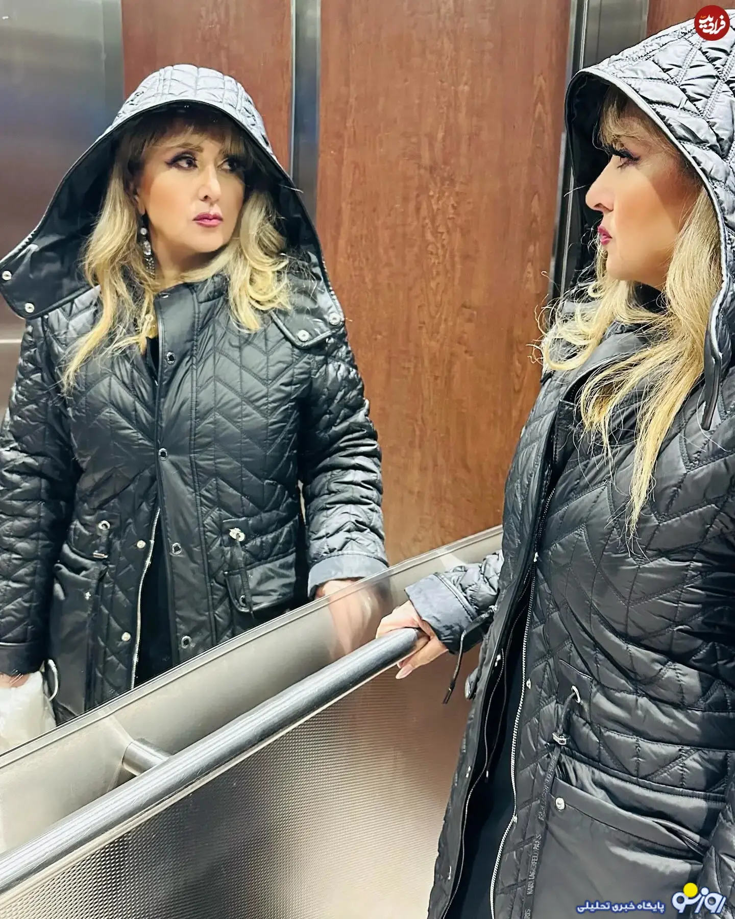 خواننده خانوم ۶۵ ساله ایرانی در برف کانادا