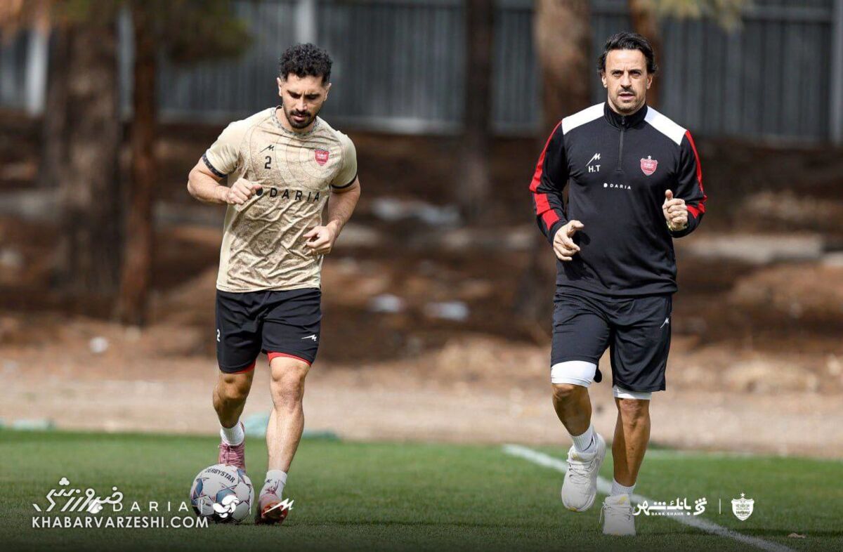 امید عالیشاه/ تمرینات پرسپولیس