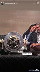 جام قهرمانی استقلال در دستان همسرزیبای  مجتبی جباری/عکس