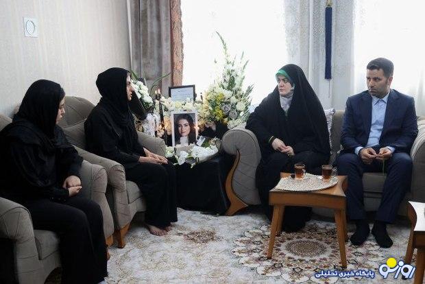 دختر رییس‌جمهور به دیدار خانواده الهه حسین نژاد رفت