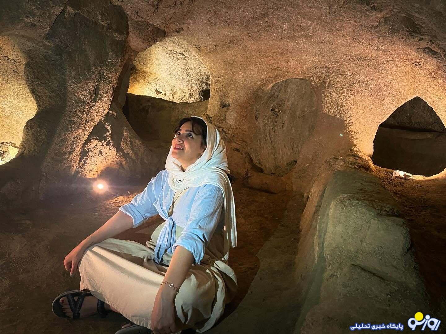 عکس عجیب ندا قاسمی در شهر زیرزمینی ۵هزار ساله