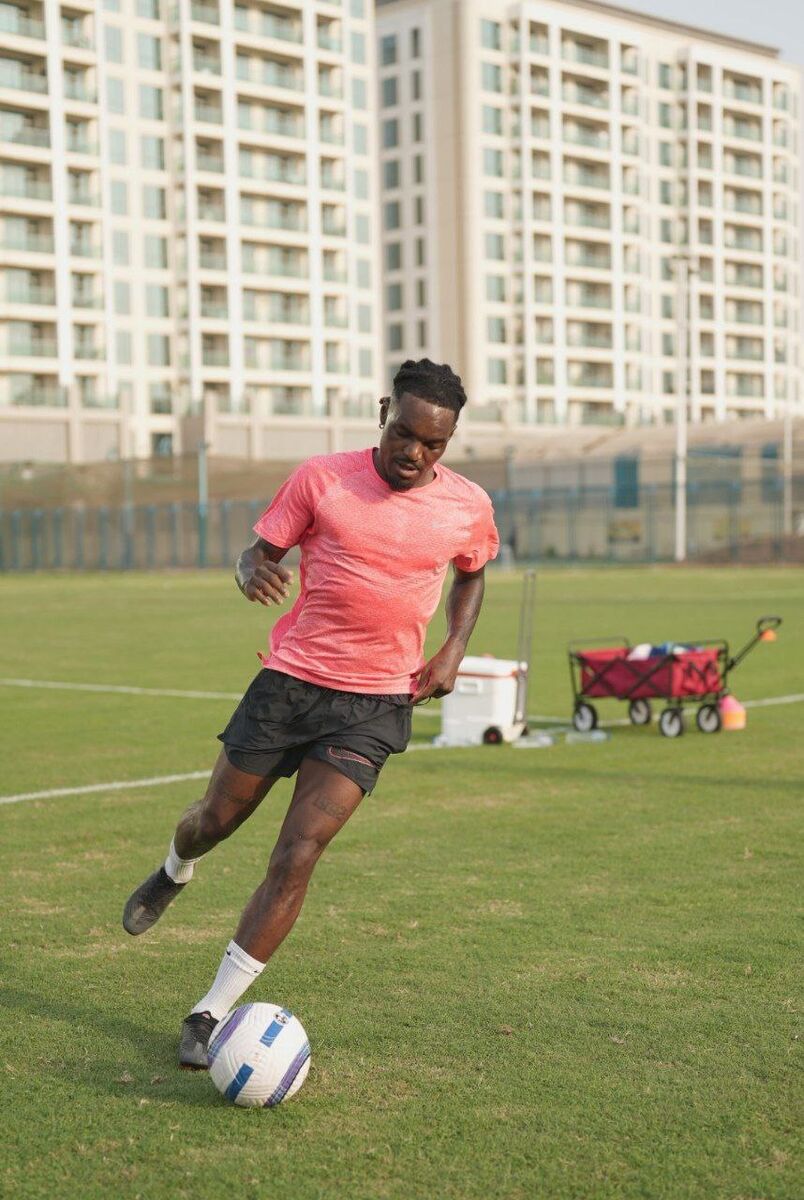 ستاره پرسپولیس اختصاصی تمرین میکند +عکس