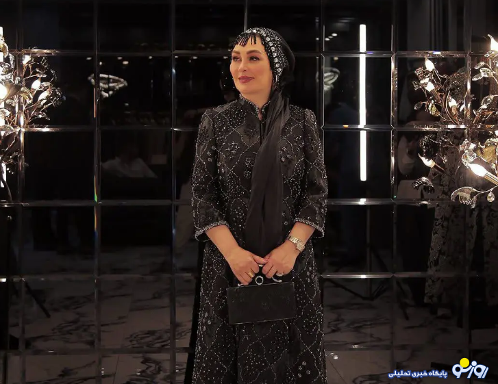 الهام حمیدی با لباس شب جذاب