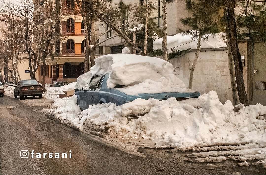 برف تهران، زعفرانیه؛ ۲۹ بهمن ۱۳۸۳