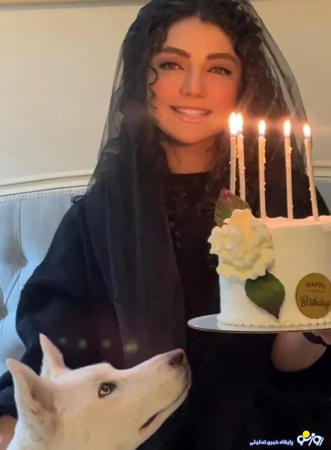 «هلن نقی‌لو» بازیگر سریال بیگانگان در جشن تولدش